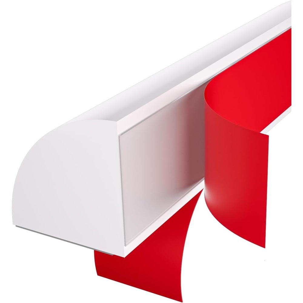 Flexible Quarter Round Molding Mini Peel And Stick Rubber Trim 20ft 1/2" White